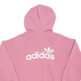 ADIDAS Oversized Womens Pink Hoodie Pullover UK 6