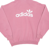 ADIDAS Oversized Womens Pink Hoodie Pullover UK 6