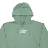 DKNY Womens Green Hoodie Pullover XL