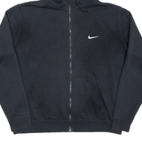 NIKE Womens Black Hoodie Full Zip 2XL