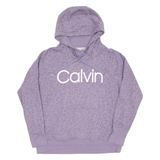 CALVIN KLEIN Womens Purple Hoodie Pullover L