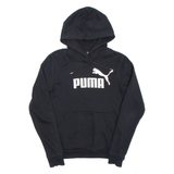 PUMA Womens Black Hoodie Pullover UK 10