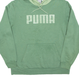 PUMA Womens Green Hoodie Pullover L