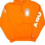 CHAMPION Womens Orange Hoodie Pullover S