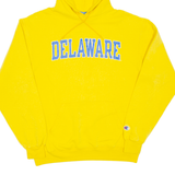 CHAMPION Mens Yellow Hoodie Pullover USA M