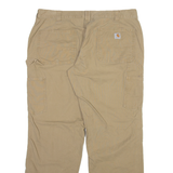 CARHARTT Carpenter Womens Trousers Beige Regular Straight W36 L30