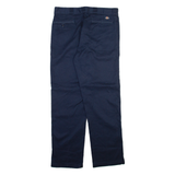 DICKIES Mens Trousers Blue Regular Straight W35 L33