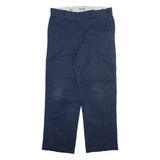 DICKIES 874 Workwear Mens Trousers Blue Regular Straight W32 L28