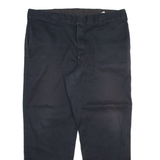 DICKIES Mens Trousers Black Regular Straight W40 L30