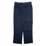 DICKIES 874 Workwear Mens Trousers Blue Regular Straight W36 L32