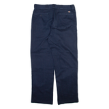 DICKIES 874 Workwear Mens Trousers Blue Regular Straight W36 L32