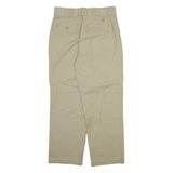 DICKIES Womens Trousers Beige Regular Straight W28 L26