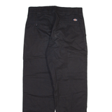 DICKIES Mens Trousers Black Regular Straight W31 L31