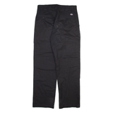 DICKIES Mens Trousers Black Regular Straight W31 L31