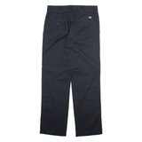 DICKIES Mens Trousers Black Slim Straight W30 L32