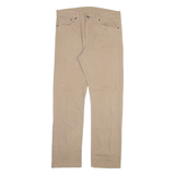 LEVI'S 513 Mens Trousers Beige Slim Straight W34 L30