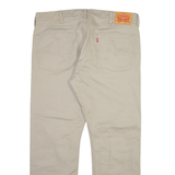LEVI'S 513 Mens Trousers Beige Slim Straight W38 L30