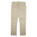 DICKIES Mens Trousers Beige Slim Straight W32 L32
