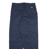 DICKIES Mens Trousers Blue Regular Straight W32 L30