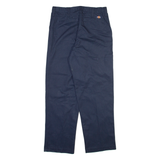 DICKIES Mens Trousers Blue Regular Straight W32 L30