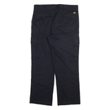 DICKIES Cargo Mens Trousers Black Regular Straight W36 L30