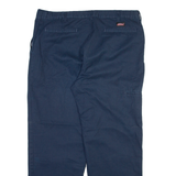 DICKIES Mens Trousers Blue Regular Straight W37 L29