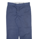 DICKIES 874 Workwear Mens Trousers Blue Regular Straight W36 L29