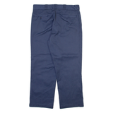 DICKIES 874 Workwear Mens Trousers Blue Regular Straight W36 L29