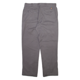 DICKIES 874 Workwear Mens Trousers Grey Regular Straight W38 L32