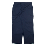 DICKIES Womens Trousers Blue Relaxed Straight W30 L28