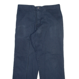 DICKIES Mens Trousers Blue Regular Straight W36 L32