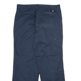 DICKIES Mens Trousers Blue Regular Straight W36 L32