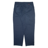 DICKIES Mens Trousers Blue Relaxed Straight W38 L32