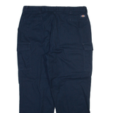 DICKIES Cargo Mens Trousers Blue Relaxed Straight W40 L29