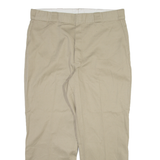 DICKIES Mens Trousers Beige Regular Straight W36 L28