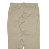 DICKIES Mens Trousers Beige Regular Straight W36 L28