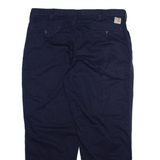 CARHARTT Mens Trousers Blue Relaxed Straight W38 L30