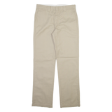 DICKIES Womens Trousers Beige Slim Straight W30 L31