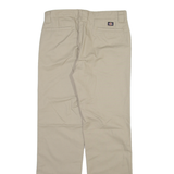 DICKIES Womens Trousers Beige Slim Straight W30 L31