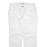 DICKIES Carpenter Womens Trousers White Regular Straight W36 L32
