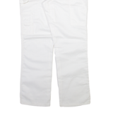 DICKIES Carpenter Womens Trousers White Regular Straight W36 L32