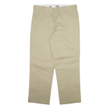 DICKIES 874 Workwear Mens Trousers Beige Regular Straight W38 L30