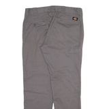 DICKIES Mens Trousers Grey Slim Tapered W34 L32