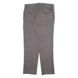 DICKIES Mens Trousers Grey Slim Tapered W34 L32