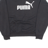 PUMA Mens Sweatshirt Black Crew Neck M