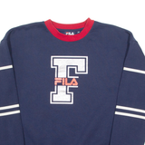FILA Mens Sweatshirt Blue Crew Neck M