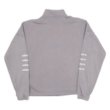 ADIDAS ORIGINALS Womens Sweatshirt Grey 1/4 Zip UK 12
