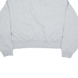 NIKE Cropped Womens Sweatshirt Grey Crew Neck XL