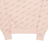 CHAMPION Cropped Womens Sweatshirt Pink Crew Neck L