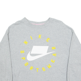 NIKE Womens Sweatshirt Grey Crew Neck S